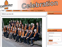 Tablet Screenshot of gospelkoorcelebration.nl